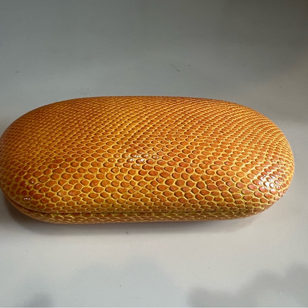 Corinne McCormack Hard Shell Yellow Sunglass Case